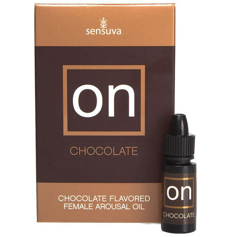 Sensuva On Chocolate Flavored Female Arousal Oil - 0.17 Oz. - Large Box - The Dildo Hub