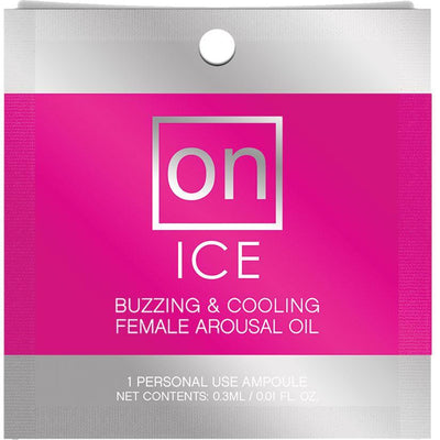 Sensuva On Ice Buzzing & Cooling Female Arousal Oil - 0.01 Oz. Ampoule - The Dildo Hub