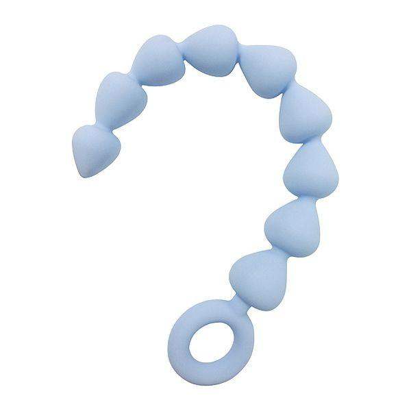 Sex In the Shower Silicone Anal Beads-Blue - The Dildo Hub