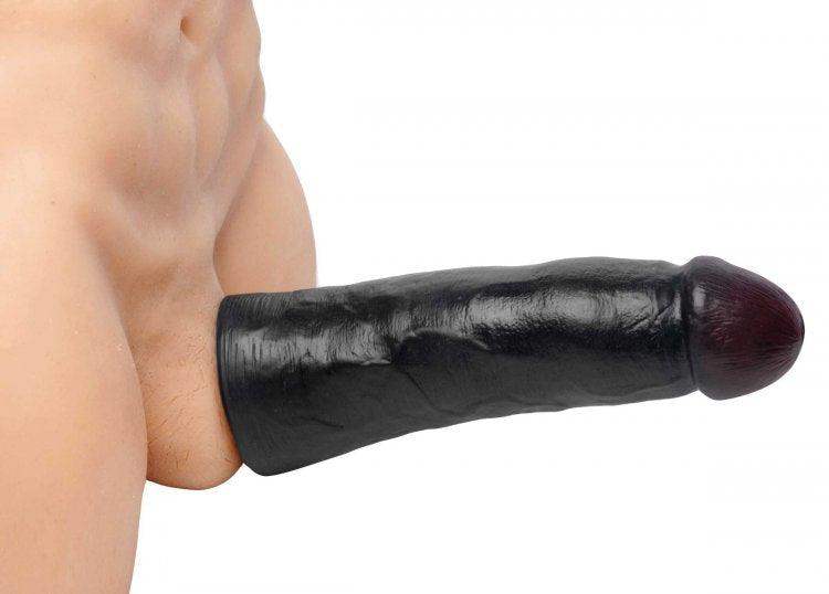SexFlesh Lebrawn Extra Large Penis Extension - Black | XR Brands - The Dildo Hub