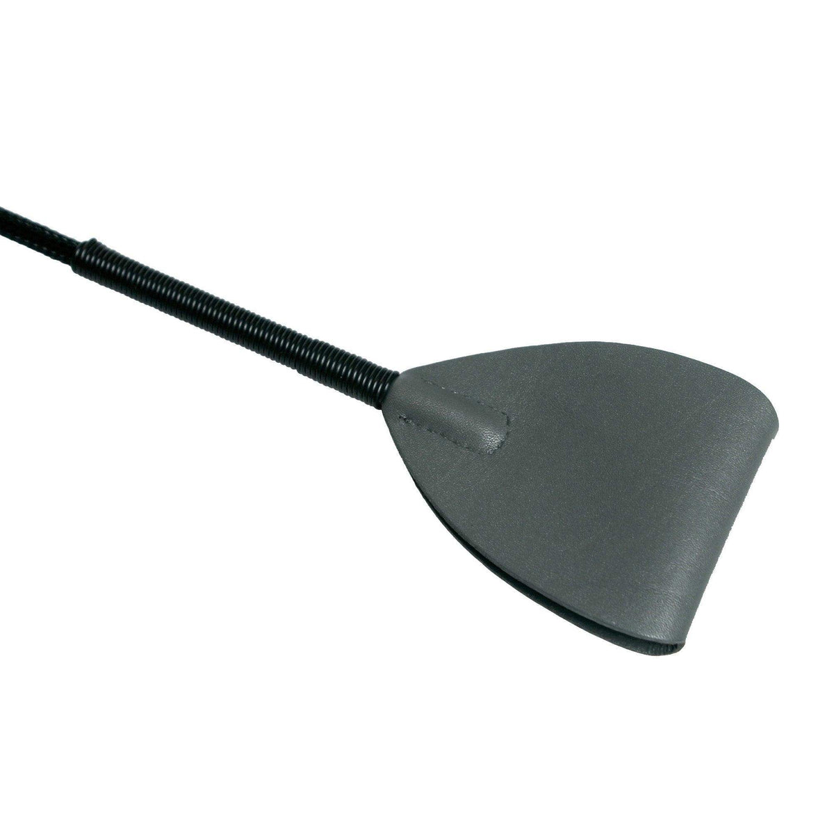 Shadow Grey Leather Riding Crop - The Dildo Hub