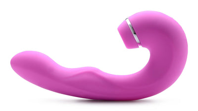 Shegasm 5 Star 10X Tapping G-Spot Silicone Vibrator with Suction - Pink - The Dildo Hub