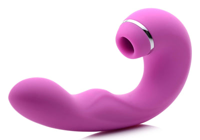 Shegasm 5 Star 10X Tapping G-Spot Silicone Vibrator with Suction - Pink - The Dildo Hub