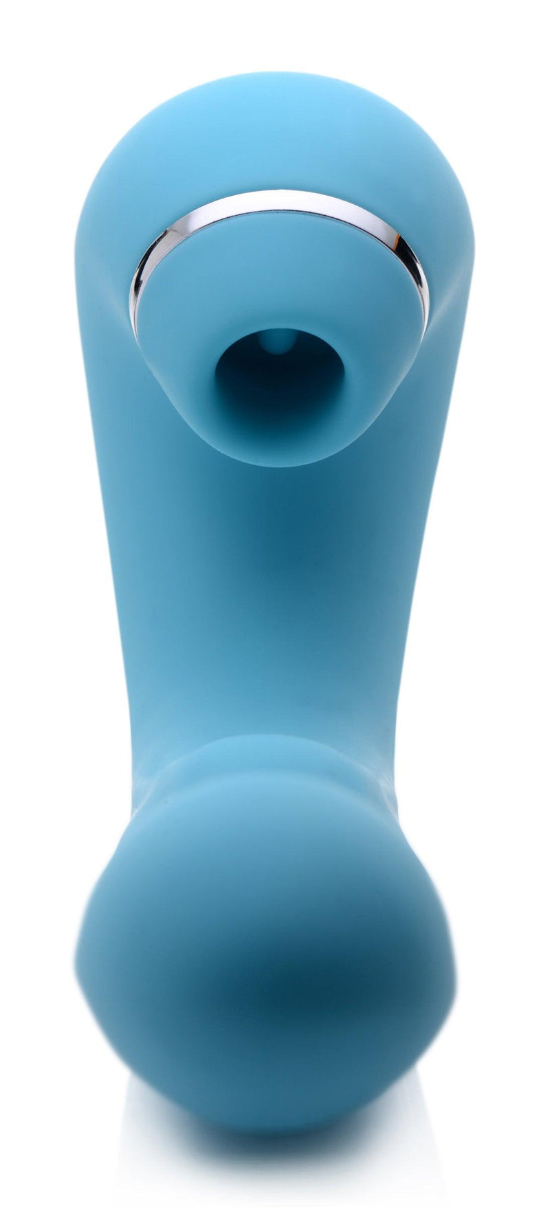 Shegasm 5 Star 10X Tapping G-Spot Silicone Vibrator with Suction - Teal - The Dildo Hub