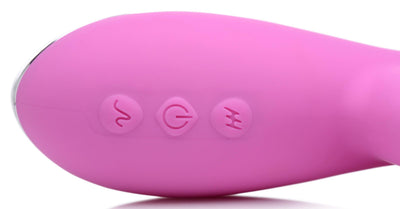 Shegasm 5 Star 7X Suction Come-Hither Silicone Rabbit - Pink - The Dildo Hub