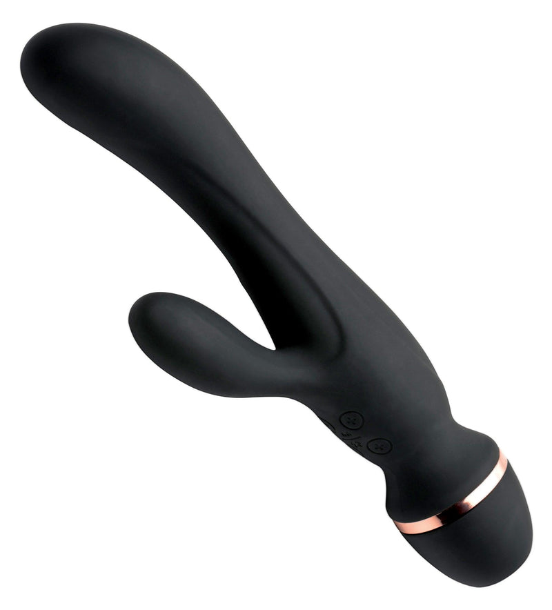 Shegasm Supreme 3 in 1 Silicone Suction Rabbit Vibe - The Dildo Hub