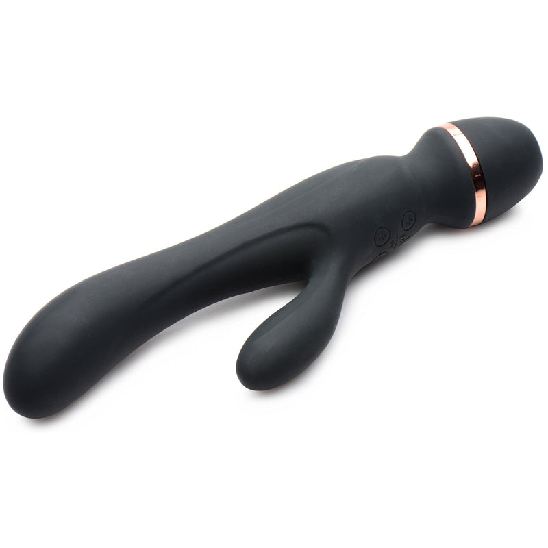 Shegasm Supreme 3 in 1 Silicone Suction Rabbit Vibe - The Dildo Hub