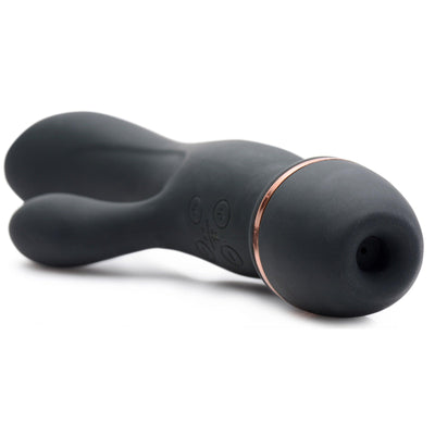 Shegasm Supreme 3 in 1 Silicone Suction Rabbit Vibe - The Dildo Hub