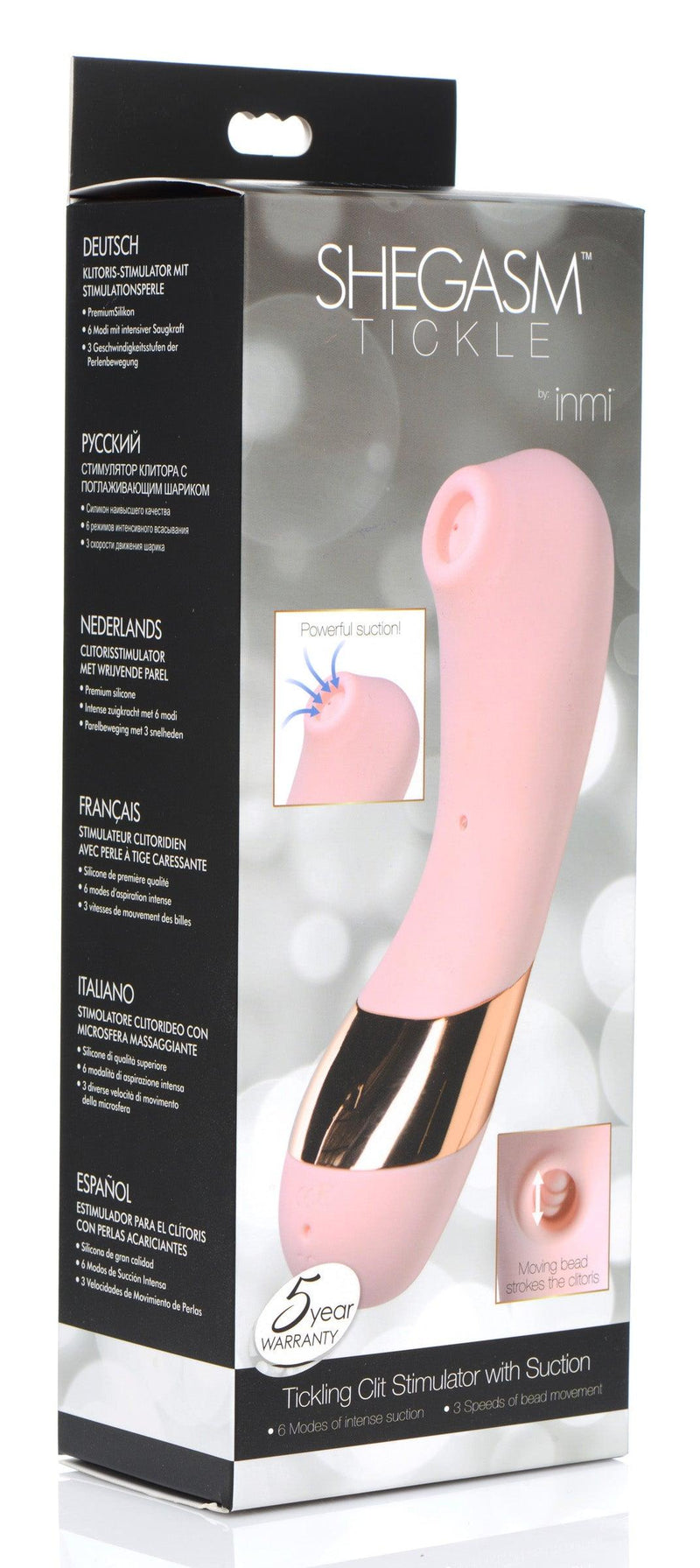 Shegasm Tickle Tickling Stimulator with Suction - The Dildo Hub