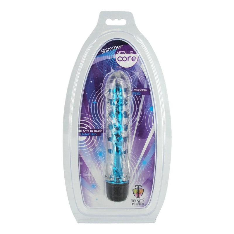 Shimmer Core Metallic Vibe - Blue - The Dildo Hub