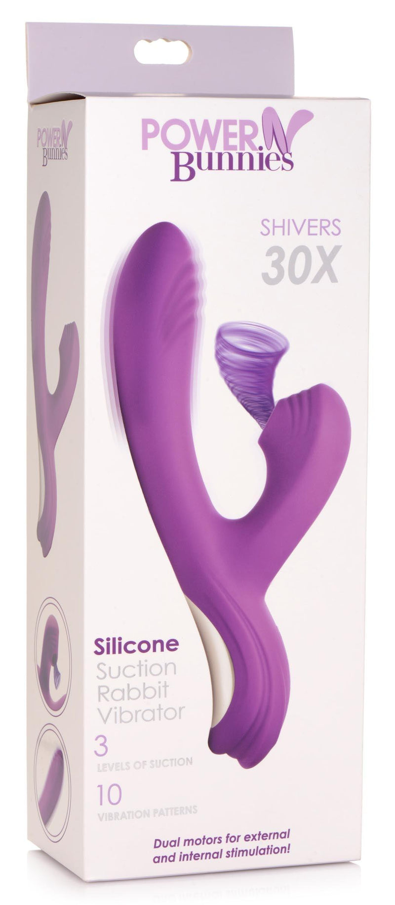 Shivers 30X Silicone Suction Rabbit Vibrator - The Dildo Hub