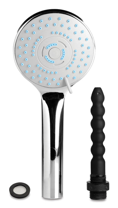 Shower Head with Silicone Enema Nozzle - The Dildo Hub