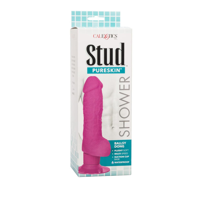 Shower Stud Ballsy Dong - Pink | CalExotics - The Dildo Hub