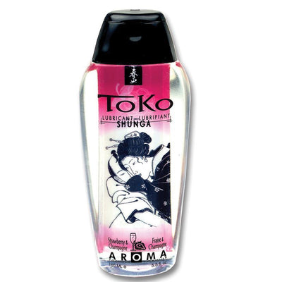 Shunga Toko Aroma Water-Based Lubricant - Strawberry Champagne 5.5oz - The Dildo Hub