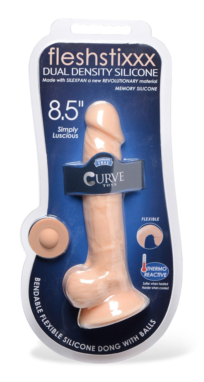 Silexpan Light Realistic Dildo with Balls - 8.5 Inch - The Dildo Hub