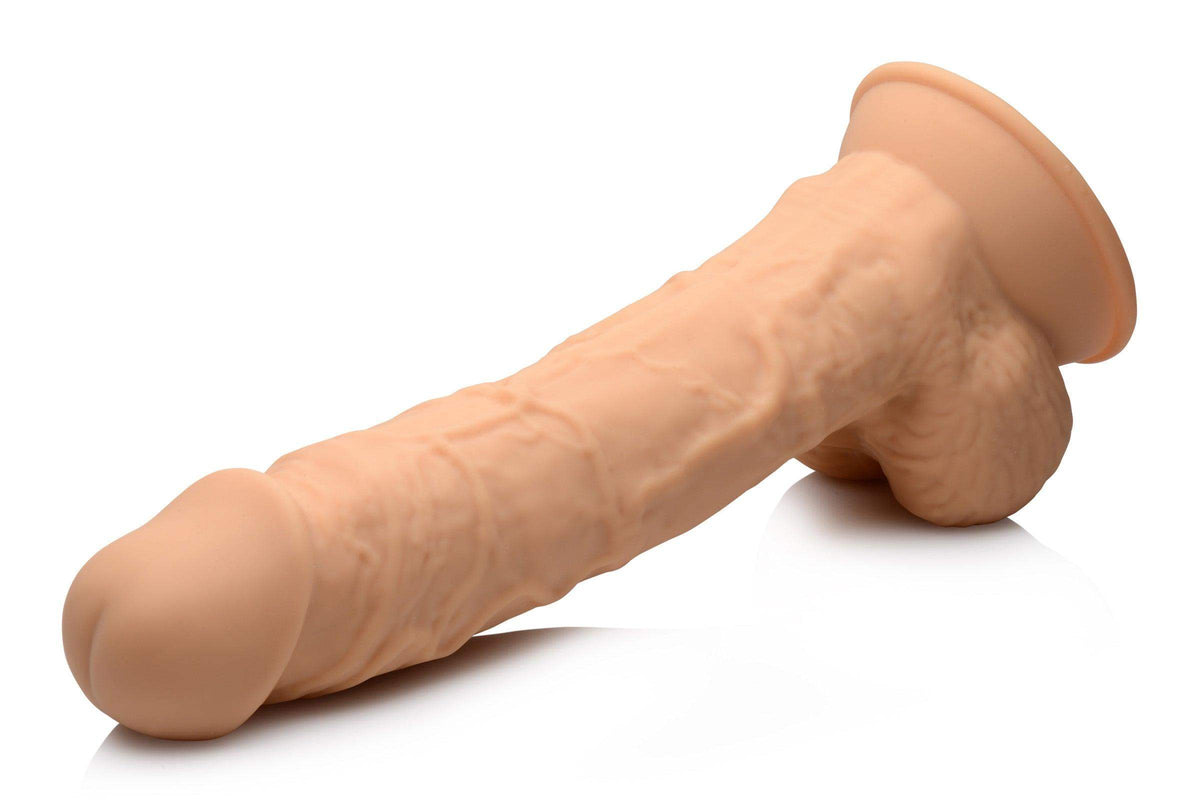 Silexpan Medium Realistic Dildo with Balls - 8.5 Inch - The Dildo Hub