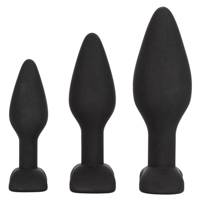 Silicone Anal Exerciser Kit-Black - The Dildo Hub