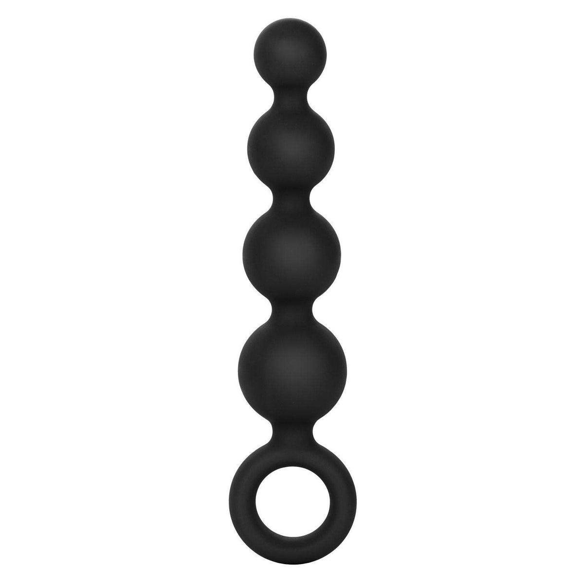 Silicone Booty Beads - Black - The Dildo Hub