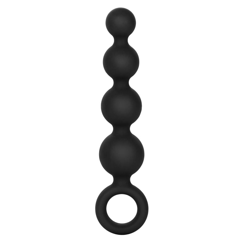 Silicone Booty Beads - Black - The Dildo Hub