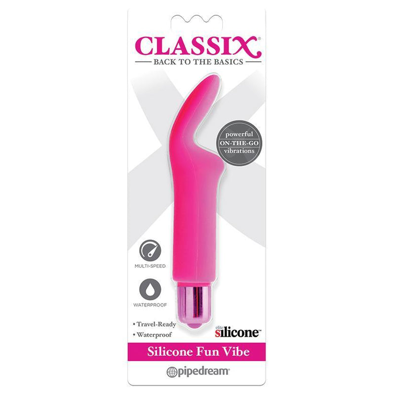 Silicone Fun Vibe - Pink - The Dildo Hub