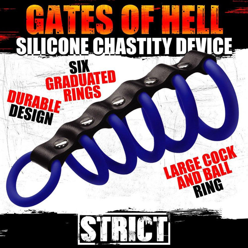 Silicone Gates of Hell Chastity Device - The Dildo Hub