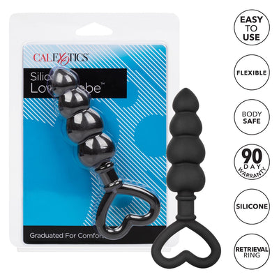 Silicone Love Probe-Black - The Dildo Hub