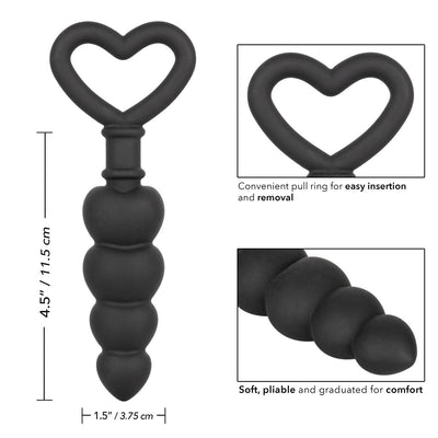 Silicone Love Probe-Black - The Dildo Hub