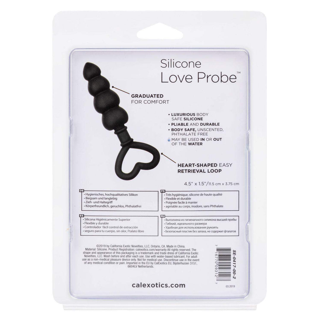 Silicone Love Probe-Black - The Dildo Hub