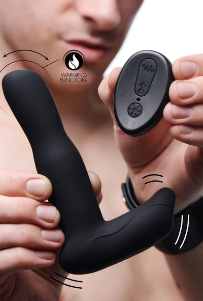 Silicone Prostate Stroking Vibrator with Remote Control - The Dildo Hub