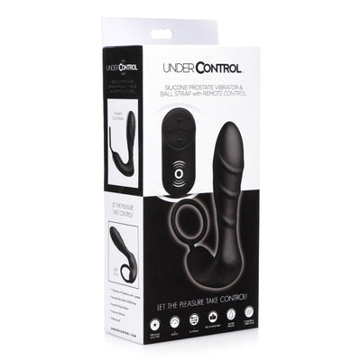 Silicone Prostate Vibrator and Strap with Remote Control - The Dildo Hub