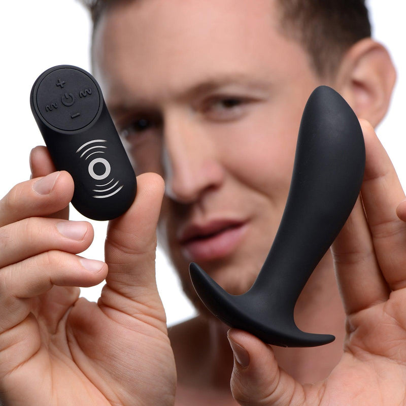 Silicone Prostate Vibrator with Remote Control - The Dildo Hub