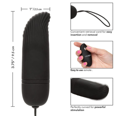 Silicone Remote Ridged G-Spot Bullet Vibrator | CalExotics - The Dildo Hub