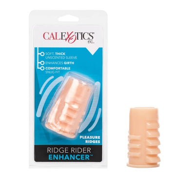 Silicone Ridge Rider Penis Sleeve Enhancer | CalExotics - The Dildo Hub