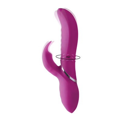 Silicone Rotating Rabbit Vibrator - The Dildo Hub