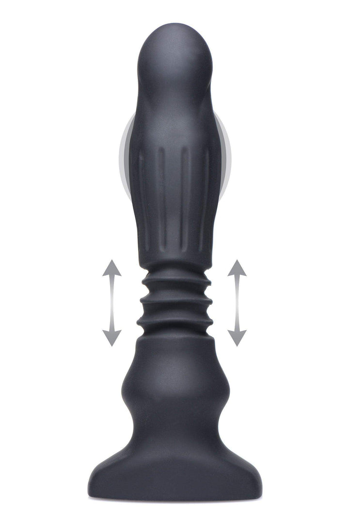 Silicone Swelling and Thrusting Plug with Remote Control - The Dildo Hub