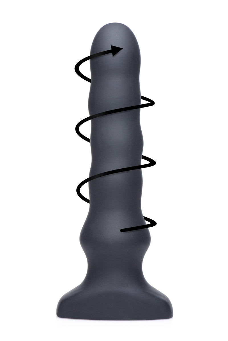 Silicone Vibrating and Squirming Plug with Remote Control - The Dildo Hub