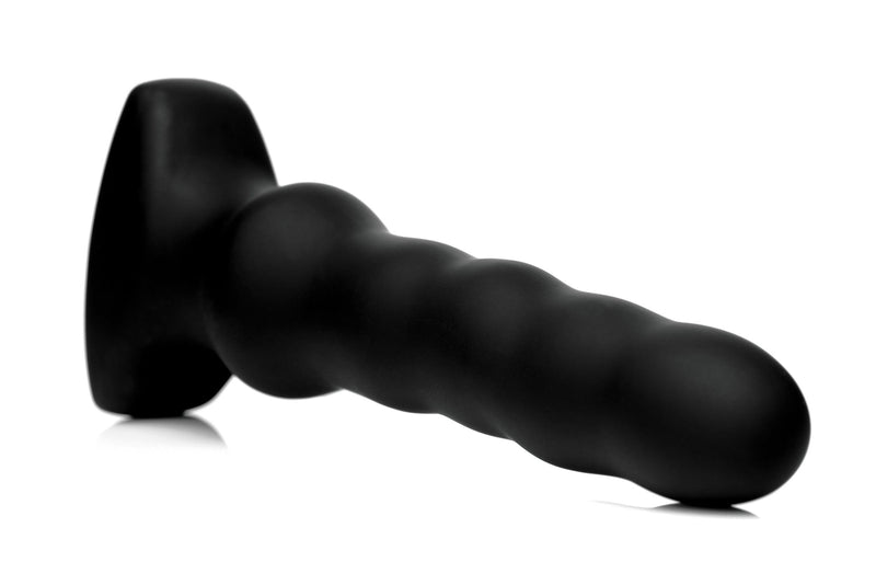 Silicone Vibrating and Squirming Plug with Remote Control - The Dildo Hub