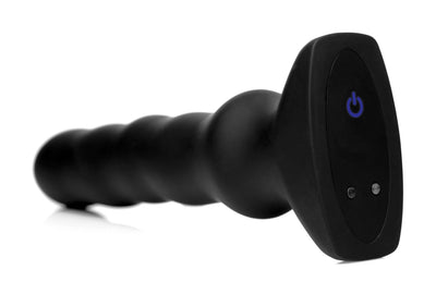 Silicone Vibrating and Squirming Plug with Remote Control - The Dildo Hub