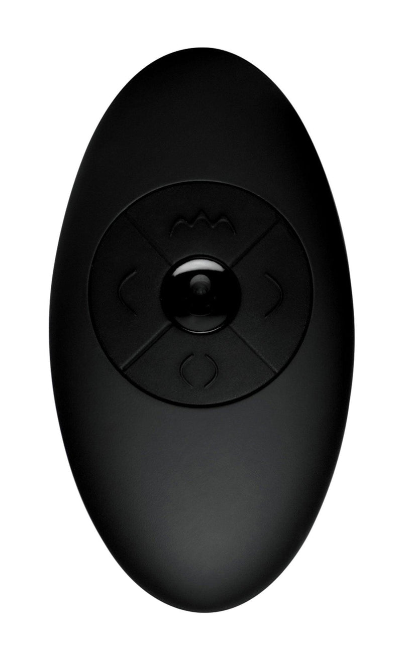 Silicone Vibrating and Squirming Plug with Remote Control - The Dildo Hub