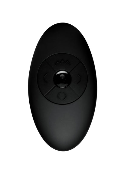 Silicone Vibrating and Thrusting Plug with Remote Control - The Dildo Hub