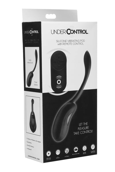 Silicone Vibrating Pod with Remote Control - The Dildo Hub