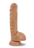 Silicone Willy's - 9 Inch Silicone Dildo With Balls - Mocha