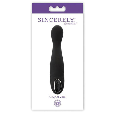 Sincerely G-Spot Vibe - Black - The Dildo Hub