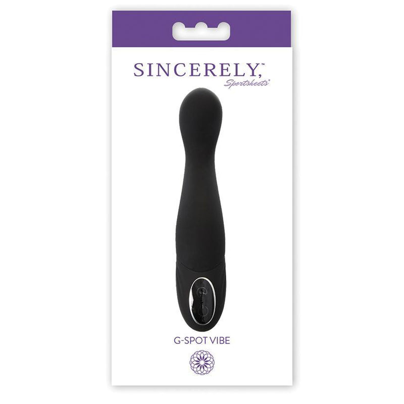 Sincerely G-Spot Vibe - Black - The Dildo Hub