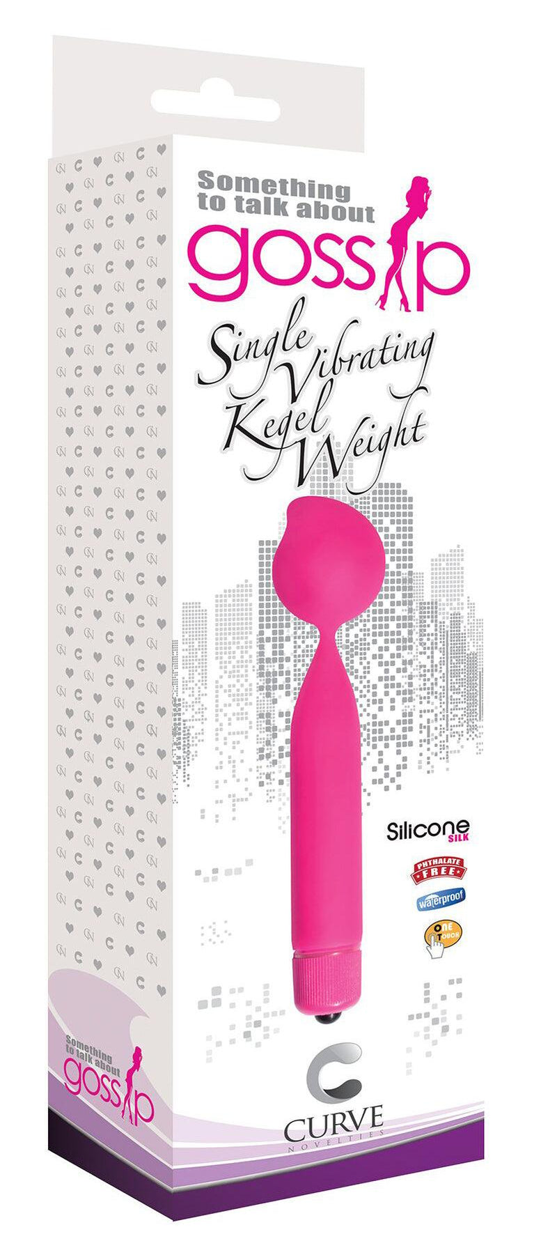 Single Vibrating Silicone Kegel Weight - Magenta - The Dildo Hub