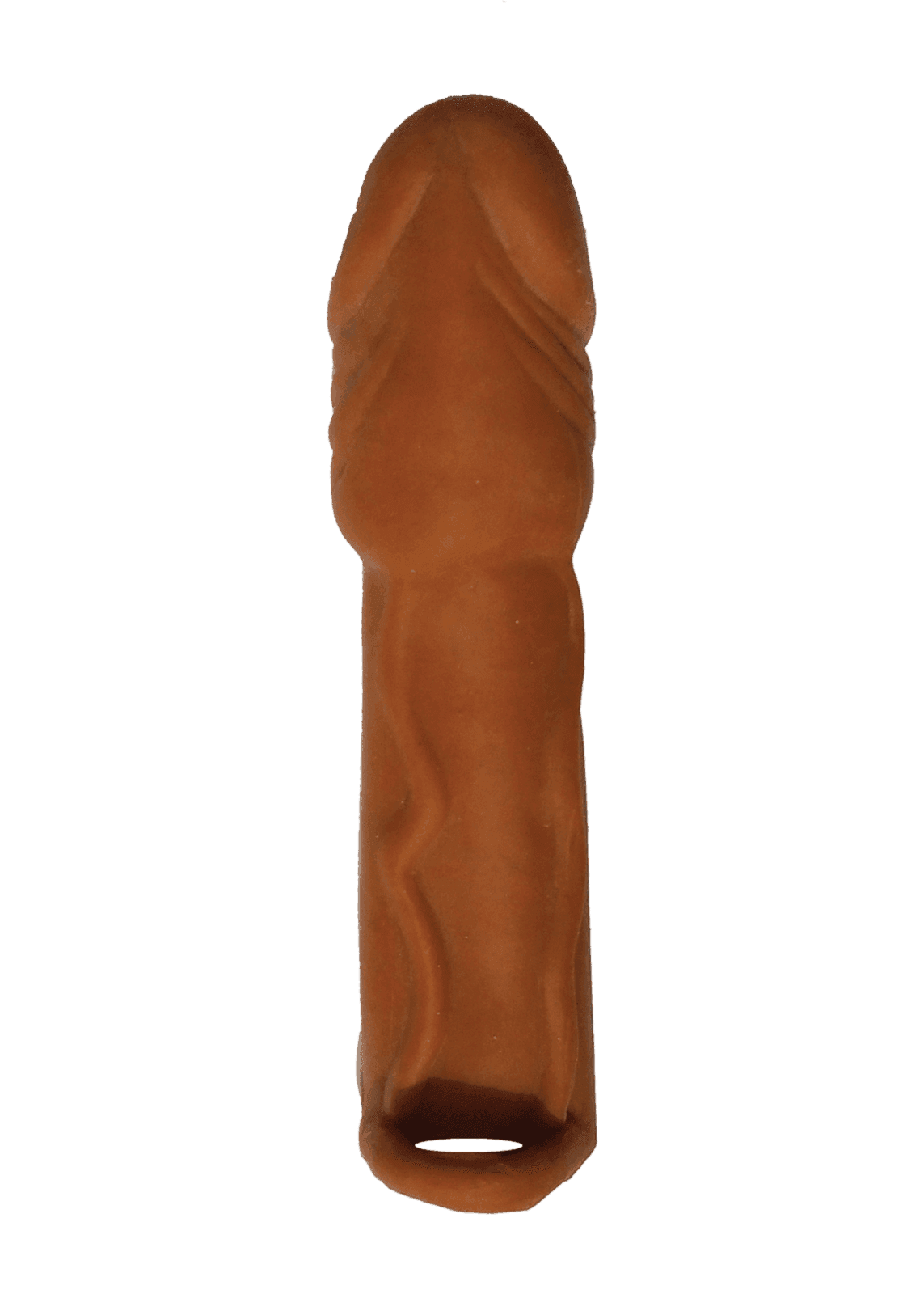 Skinsations Husky Lover Series 7 In. Vibrating Penis Extension- Brown | Hott Products - The Dildo Hub