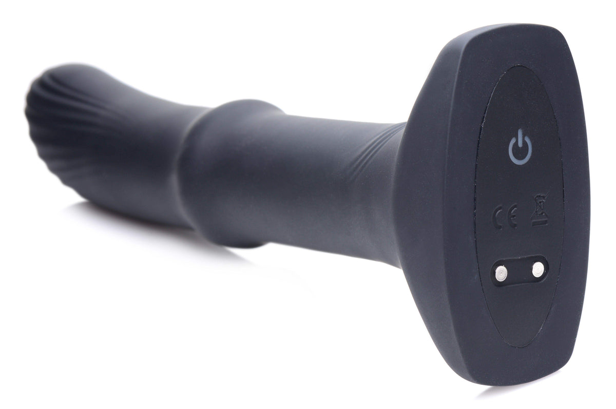Sliding Shaft Silicone Anal Vibrating Plug - The Dildo Hub