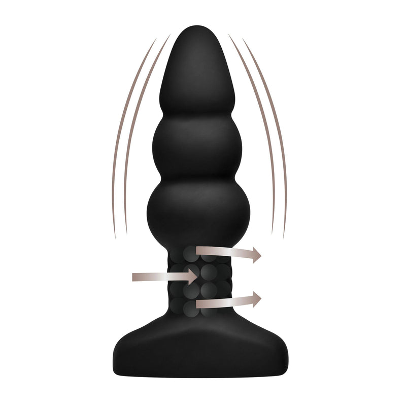 Slim I Rippled Rimming Plug With Remote Control - The Dildo Hub