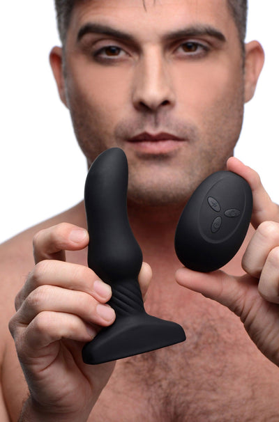 Slim M Curved Rimming Plug With Remote Control - The Dildo Hub