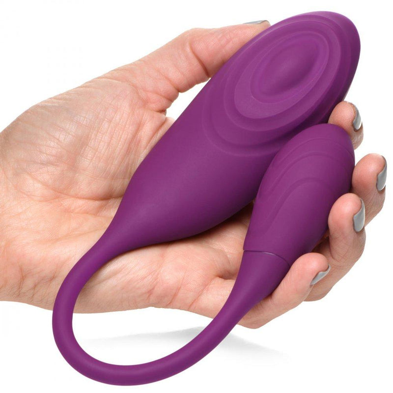 Slim Pulse 7X Pulsating Silicone Clit Stimulator and Vibrating Egg - The Dildo Hub